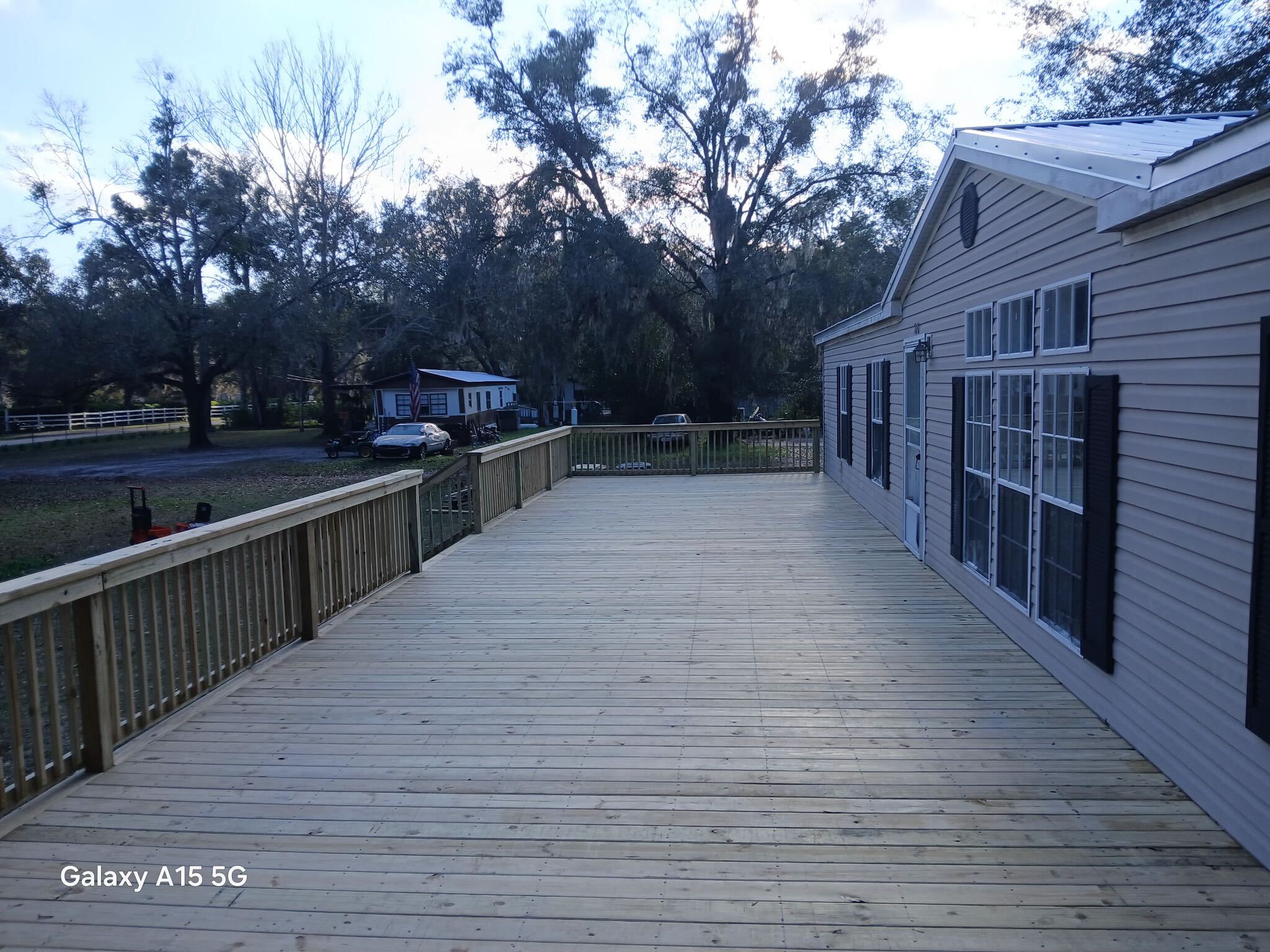 wood deck installation