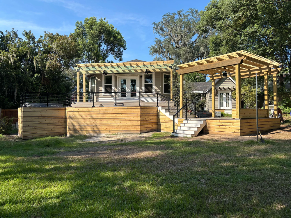 New composite deck installation