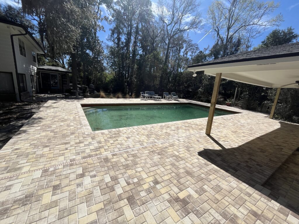 pool paver deck installation Orange Park